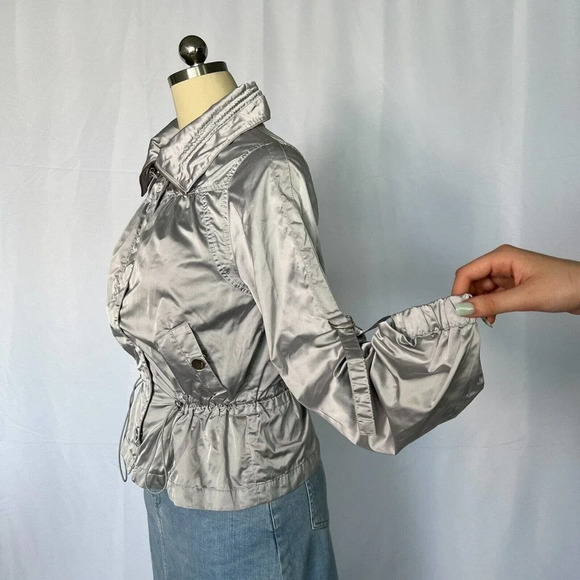 Guess Women's Jacket, silver (Metallic) Authentic Brand est. 1981, Sz L - Picture 9 of 16